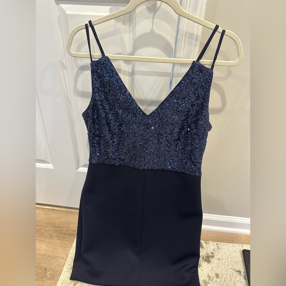 Guess Women’s Dress Navy Sequins Size 12 Formal